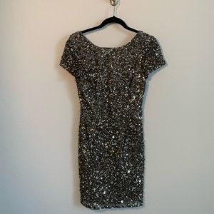 Adriana Papell Sequin Mini Dress Size 6
